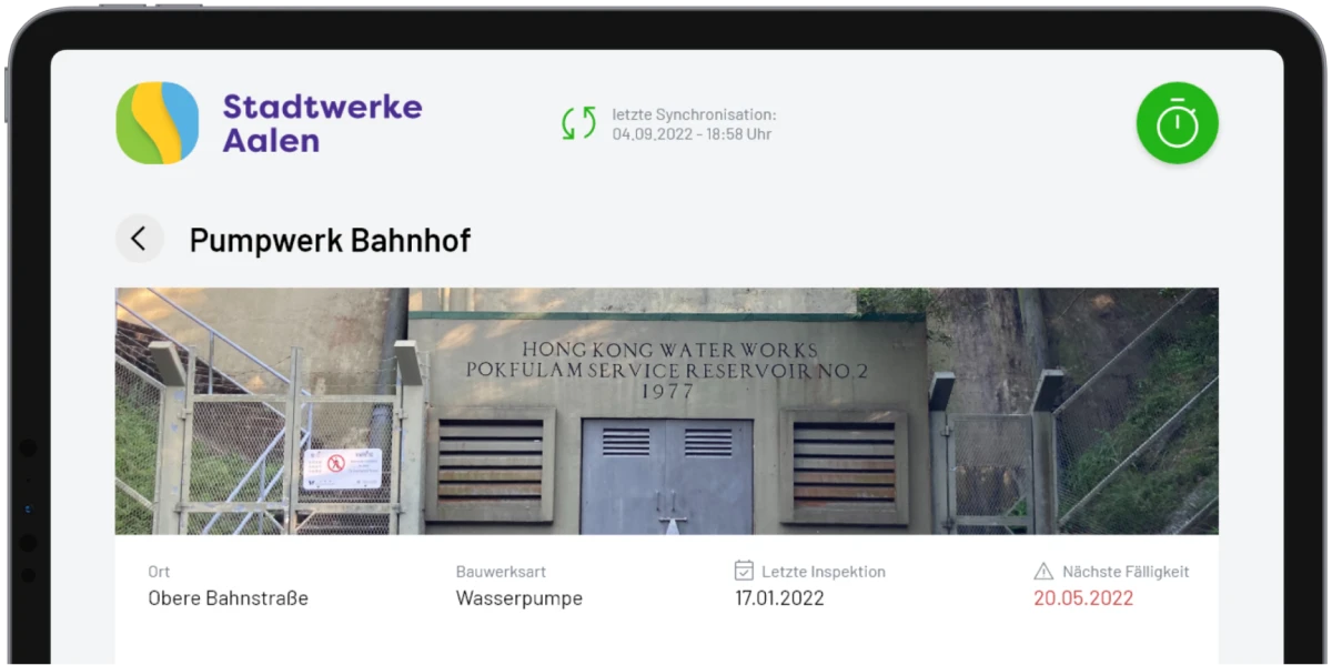 _intablo Software Bauwerksansicht